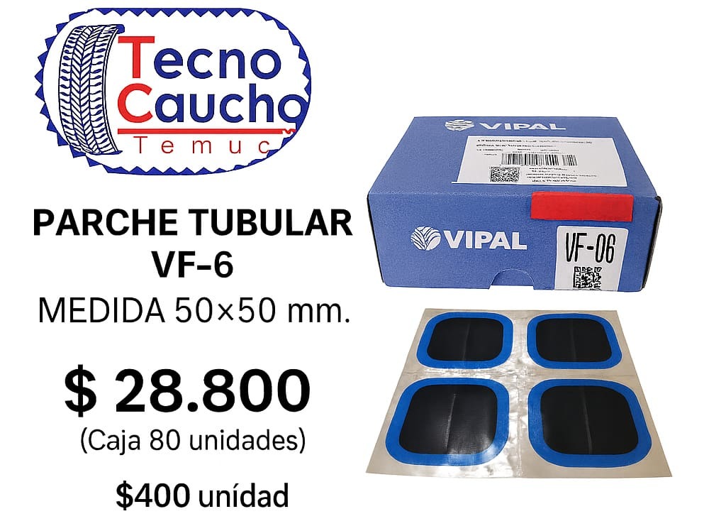 Parche Tubular VIPAL VF-6 (50×50 mm)